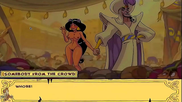 Cute Princess Jasmine Takes Hard Sex Outdoors in Anime Porn Walkthrough