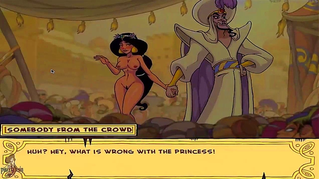 Cute Princess Jasmine Takes Hard Sex Outdoors in Anime Porn Walkthrough