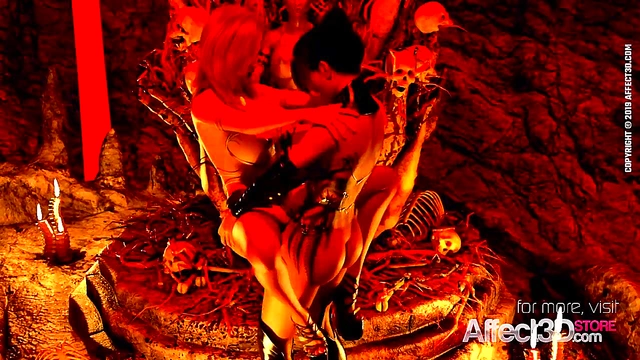 Blonde Futanari Lovers Enjoy Hardcore Heaven & Hell Fantasy Blowjob Session