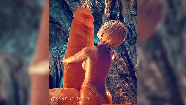 2B from Nier Automata Rides HugeDick for Hardcore Anime Pleasure Feast