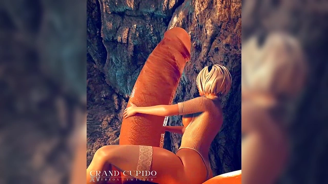 2B from Nier Automata Rides HugeDick for Hardcore Anime Pleasure Feast