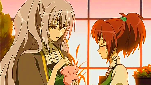 Yuri Anime Girls Enjoy Intimate Moments Together In Strawberry Panic