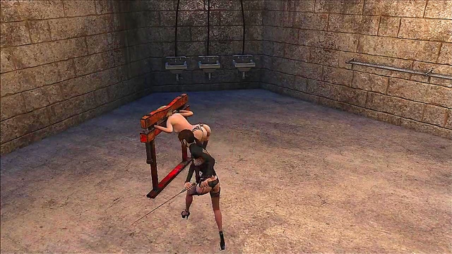 Blonde Fallout 4 Anime Chick Gets BDSM Anal Punishment Pleasure