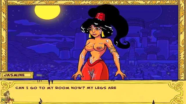 Horny Princess Jasmine Trained by Master for Steamy Video Game Sex Session