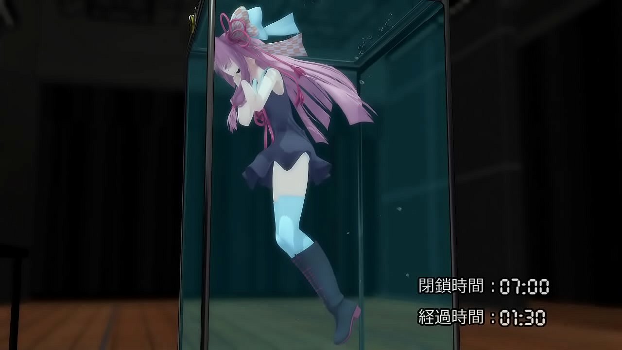 manga girl underwater