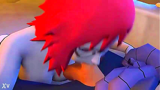 HugeDick Anime Hero Gives Intense blowjob For Hardcore Hentai Action