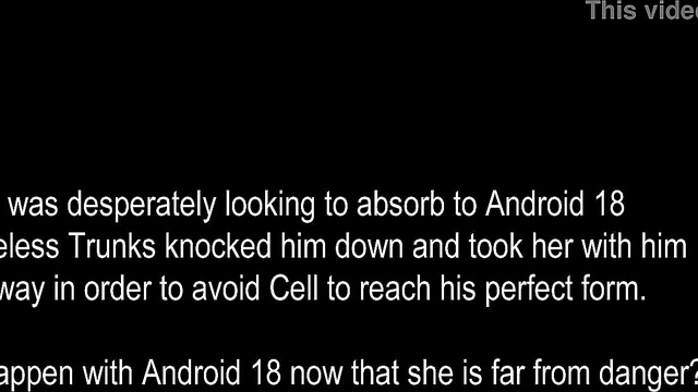 Trunks Rescues Big-Busted Android 18 for Panty Shoot & Creampie Finish