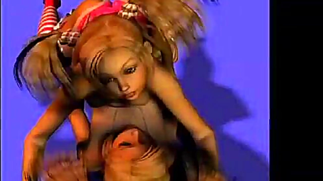 Redheaded Anime Babe Rides Big Cock for Hard Virtual Pussy Pound