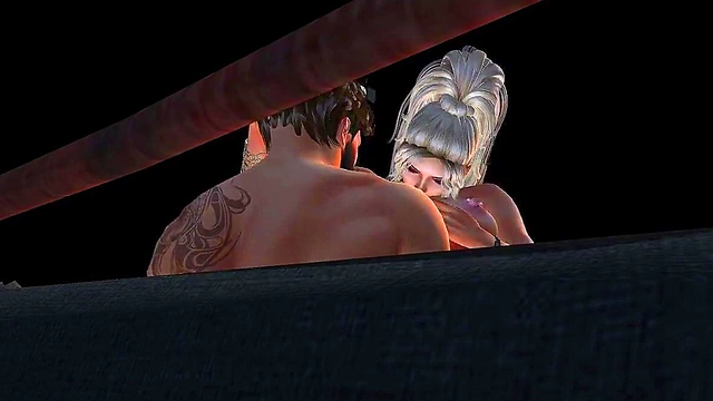 Blonde Cougar Anime Babe Gets Anal Creampie & Oral Orgasm Delight