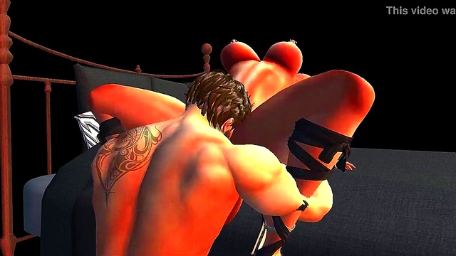 Blonde Cougar Anime Babe Gets Anal Creampie & Oral Orgasm Delight