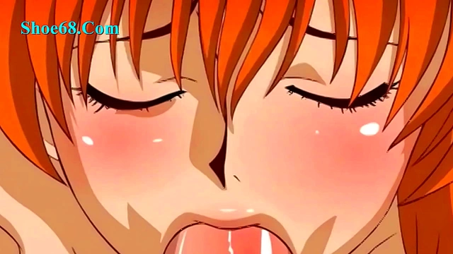 Nami From One Piece Takes Two Boys for steaming Hentai Action