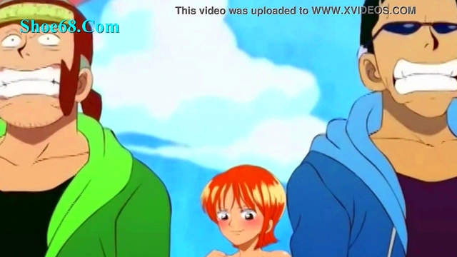 Nami From One Piece Takes Two Boys for steaming Hentai Action