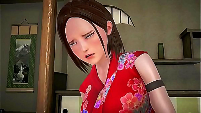 3D Ninja Babe Rides Dick Hard For Uncensored Creampie Action