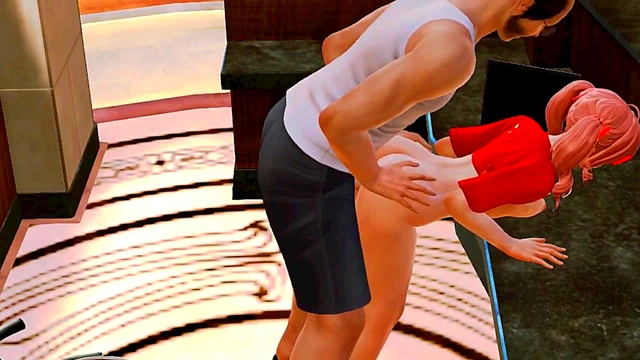 Young 3D Anime Girl Gets Intimate With Grandpa In Steamy Hentai Scene