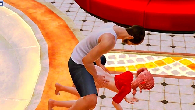 Young 3D Anime Girl Gets Intimate With Grandpa In Steamy Hentai Scene