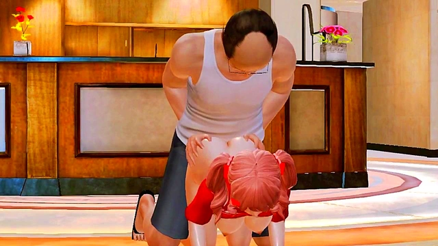 Young 3D Anime Girl Gets Intimate With Grandpa In Steamy Hentai Scene