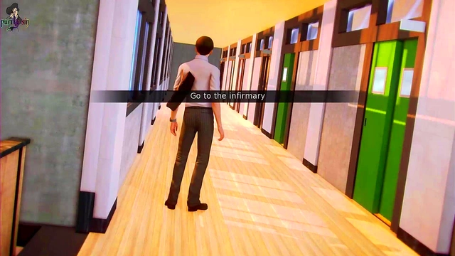 Sexy Waifu Nurses Masturbate With Thighjobs & Orgasms In School Clinic Scene