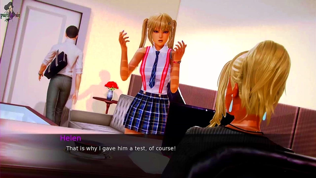 Sexy Waifu Nurses Masturbate With Thighjobs & Orgasms In School Clinic Scene