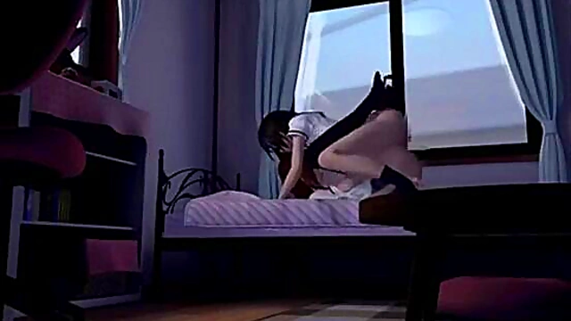 Cool 3D Anime Chick Shows Off Her Sexy Moves In A Wild Hentai Scene