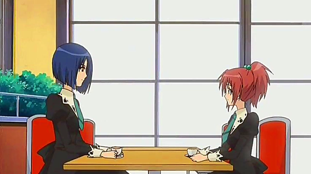 Yuri Anime Girls Share Intimate Moments in School Uniform Strawberry Panic
