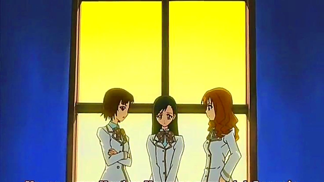 Yuri Anime Girls Share Intimate Moments in School Uniform Strawberry Panic