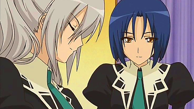 Yuri Anime Girls Share Intimate Moments in School Uniform Strawberry Panic