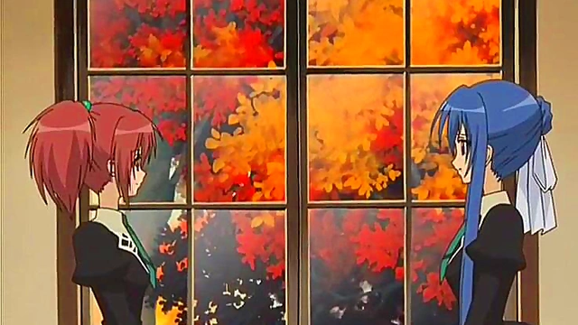 Yuri Anime Girls Share Intimate Moments in School Uniform Strawberry Panic