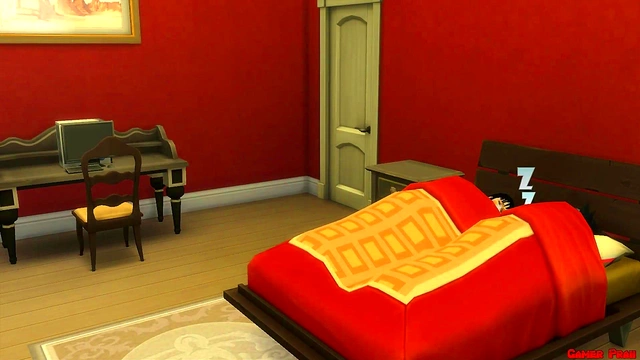 Stepmom Chi-Chi Catches Stepson Gohan Masturbating & Gets Fucked Hardcore