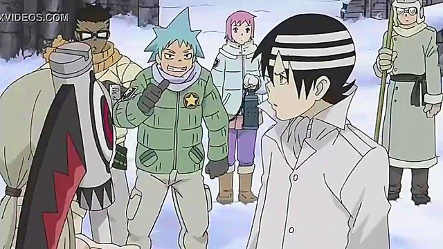 Soul Eater Anime Girl Satisfies Hungry Soul With Hot Blowjob Action