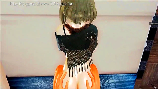 Blonde Teen Anime Chick Gives Blowjob Then Enjoy Hardcore Anal Sex