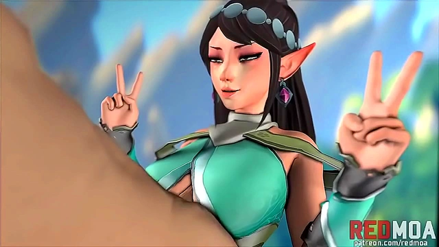 Cute Anime Chick Performs Steamy TitFuck In Paladins Style Hentai Scene