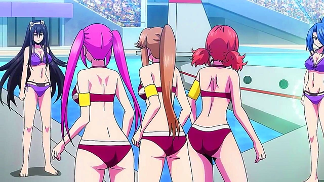Big-Ass Anime Chick Shows Off Her Curves in Keijo Fanservice Compilation