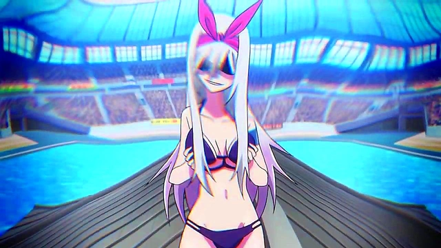 Big-Ass Anime Chick Shows Off Her Curves in Keijo Fanservice Compilation