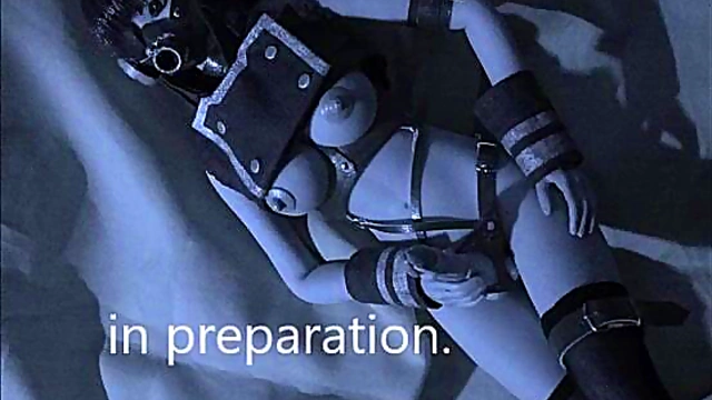 Horny Anime Doll Dances While Masturbating With Custom Action Figure Bukkake