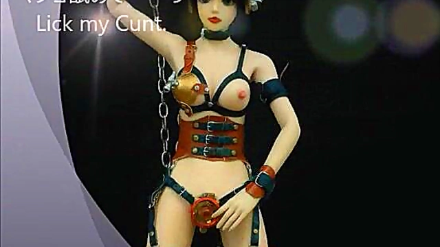 Horny Anime Doll Dances While Masturbating With Custom Action Figure Bukkake