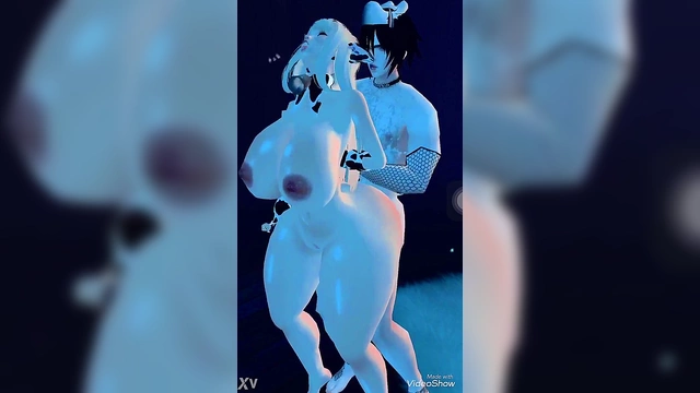 Kawaii Bimbo Friend Gets Richly Fucked In Anime Paradise