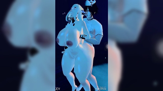 Kawaii Bimbo Friend Gets Richly Fucked In Anime Paradise