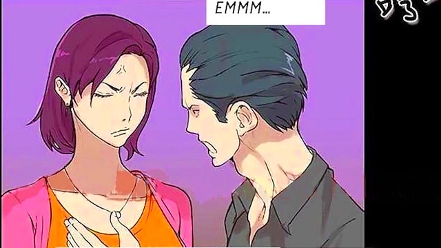 Horny Step-Mom and Little Sister Share Big Dick in PC Room Anime Adventure