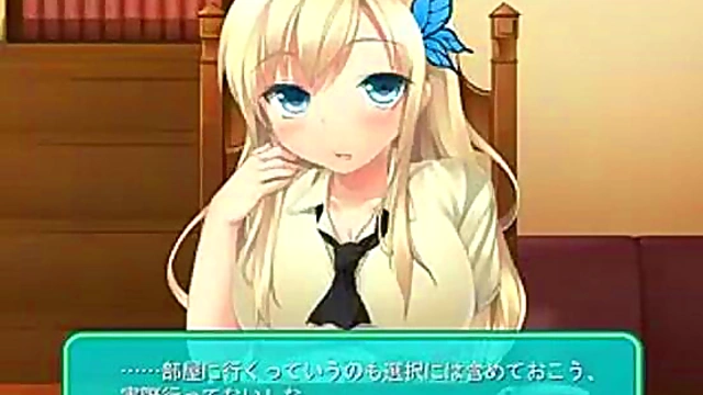Blonde Maid Sena-Thick Takes Big Cock In Haganai Anime Scene