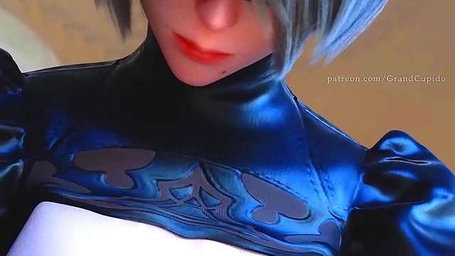 Nude NieR – Automata 2B Gives Seductive ASMR Tease With Big Tits