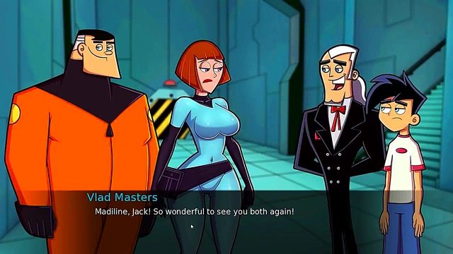 Hentai Visual Novel – Amity Park Couple Enjoy Steamy Shower Session