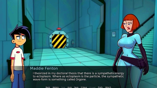 Hentai Visual Novel – Amity Park Couple Enjoy Steamy Shower Session