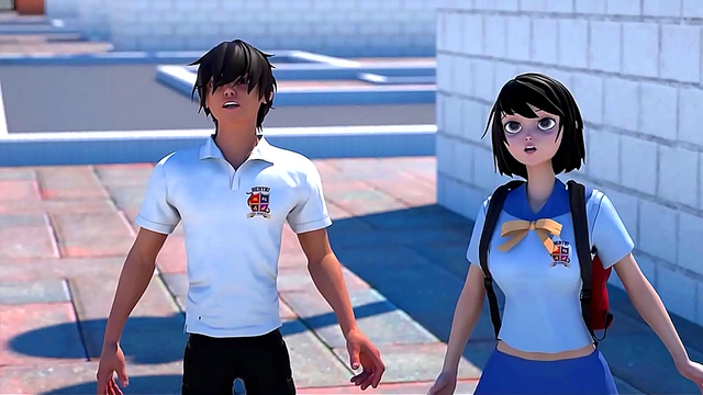 Cute Schoolgirls in Hentai Anime Seduce Teachers for naughty Fun