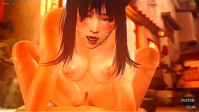 Sexy Ahri Gives Mind-Blowing Blowjob & Rides Dick UntilCumshot