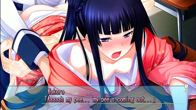 Teen Kimono Babe Gets Public Creampie In Majikoi H Scene