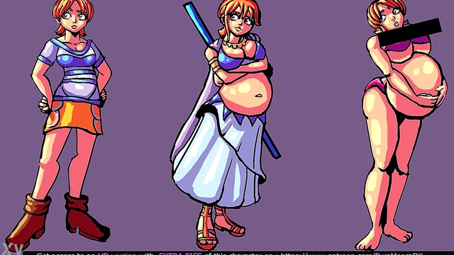 Pregnant Anime Babe Enjoys Belly Expansion & Inflation Delights