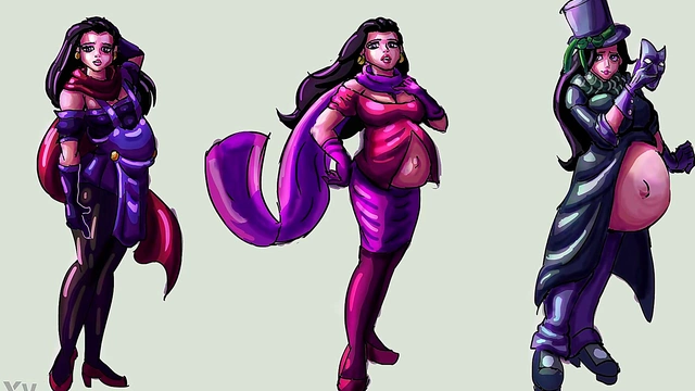 Pregnant Anime Babe Enjoys Belly Expansion & Inflation Delights