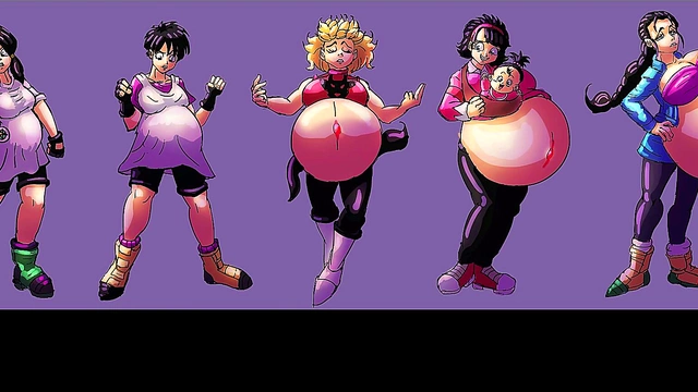 Pregnant Anime Babe Enjoys Belly Expansion & Inflation Delights