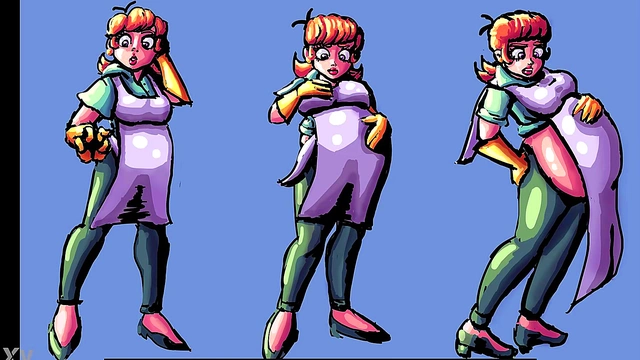 Pregnant Anime Babe Enjoys Belly Expansion & Inflation Delights