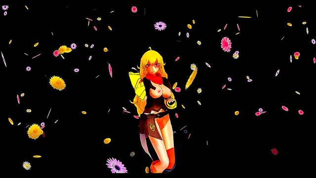 Two Anime Girls Dance Pantyless With Big Breasts In MMD Fantasy Scene